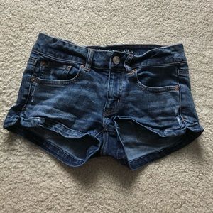 Jean shorts from American Eagle.